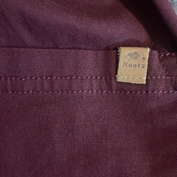 Roots Burgundy Pull On Ankle Pants Size Small - Picture 13 of 15